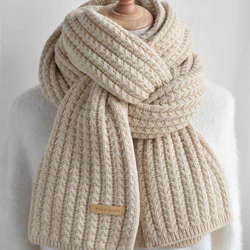 Thick Cable Knit Warm Cashmere - Wool Scarf Men recension och pris