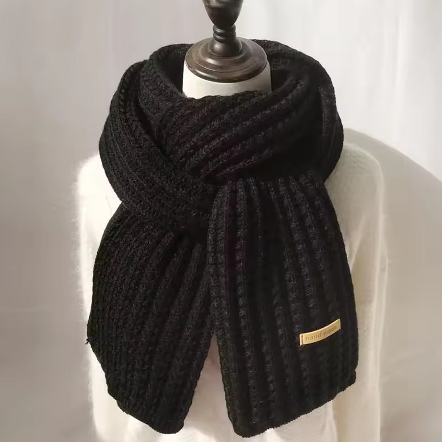 Thick Cable Knit Warm Cashmere - Wool Scarf Men recension och pris