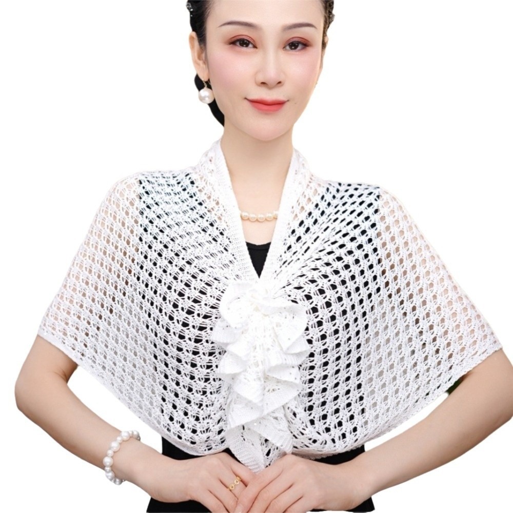 Sparkly Design Hollow Out Card - Shawl Wrap Winter recension och pris