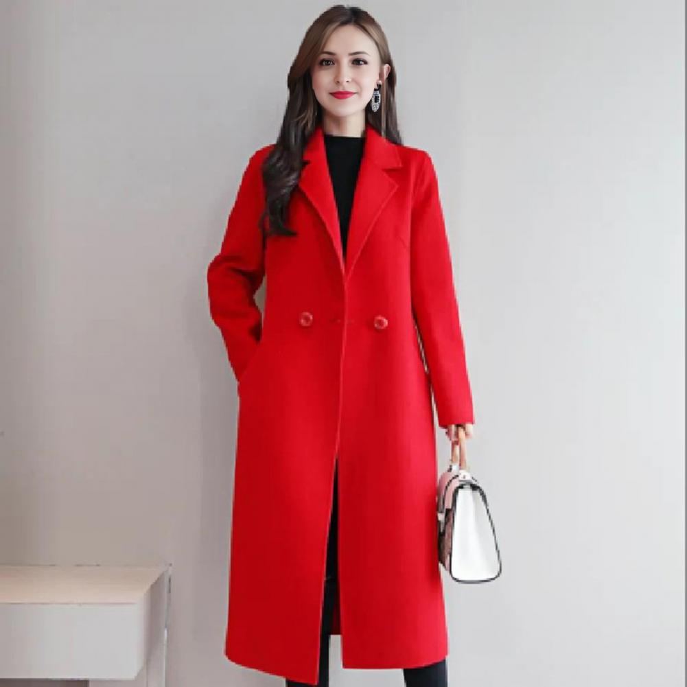 Women Wool Coat Women's Wool P - Wool Coat Peacoat recension och pris