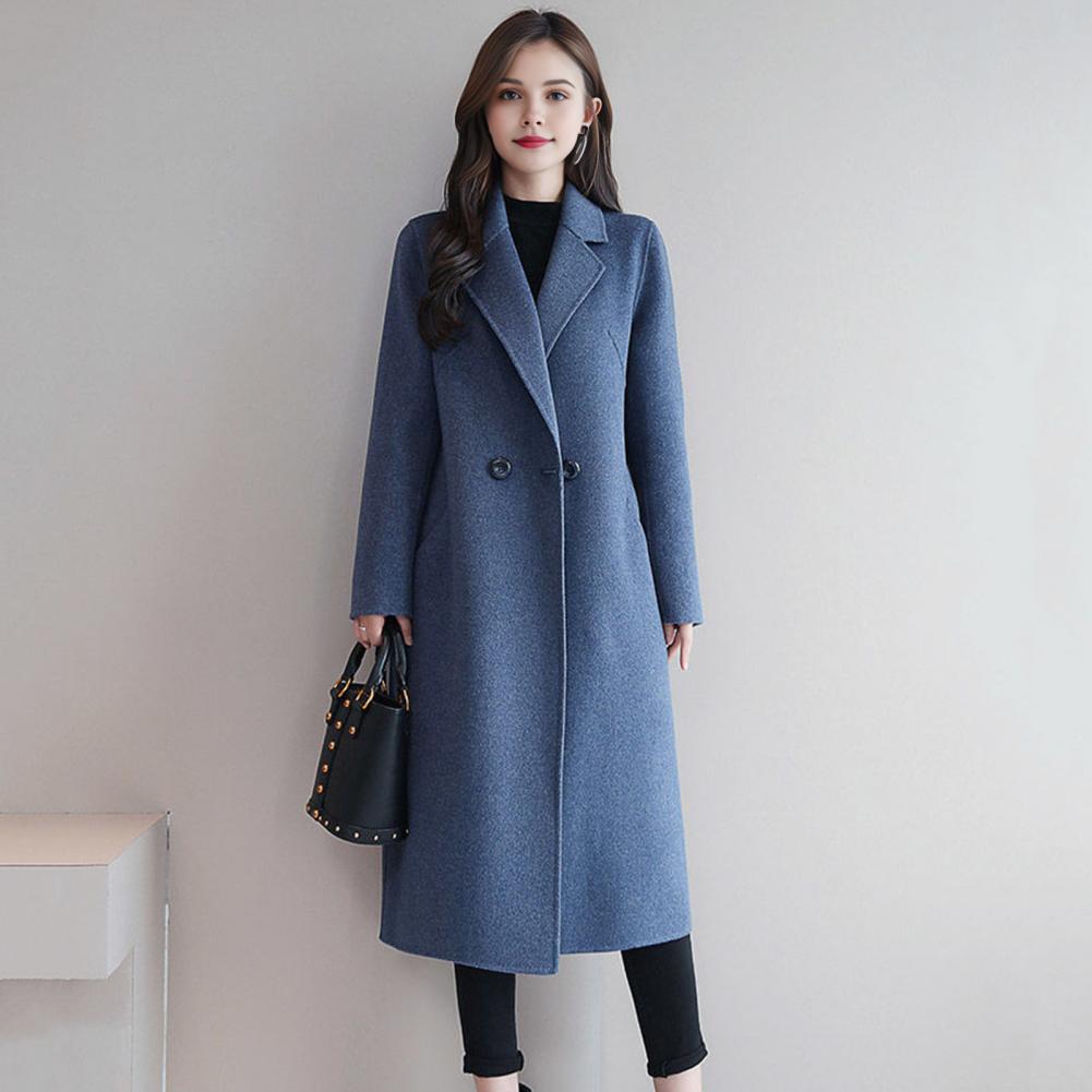 2025 Elegant Women Woolen Coat - Wool Coat Peacoat recension och pris