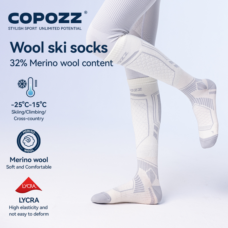 COPOZZ Merino Wool Winter Ski  - Thermal Sock Wool recension och pris