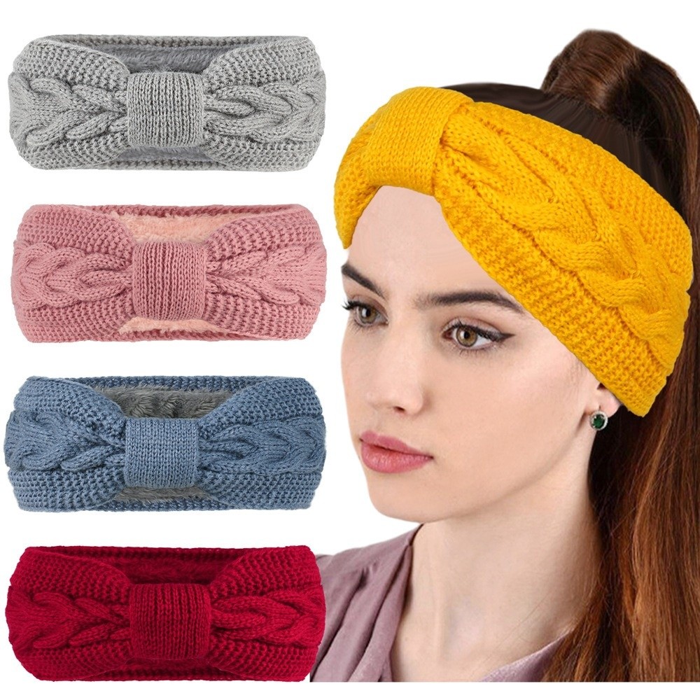 Winter Knitted Women Headbands - Winter Headband Fleece recension och pris
