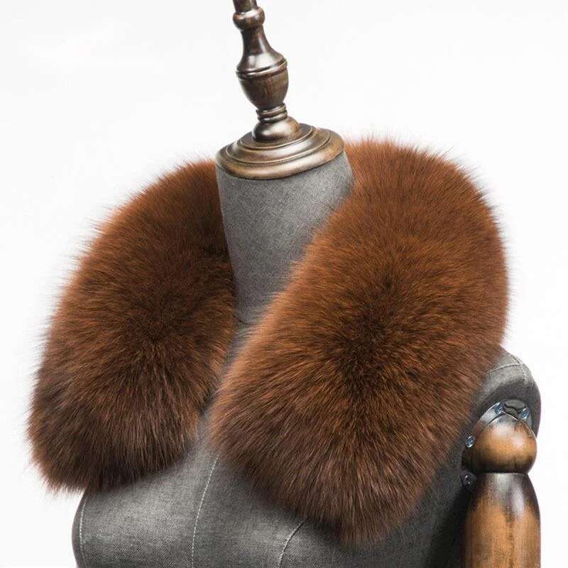 Winter Natural Fox Fur Scarf S - Shawl Wrap Winter recension och pris