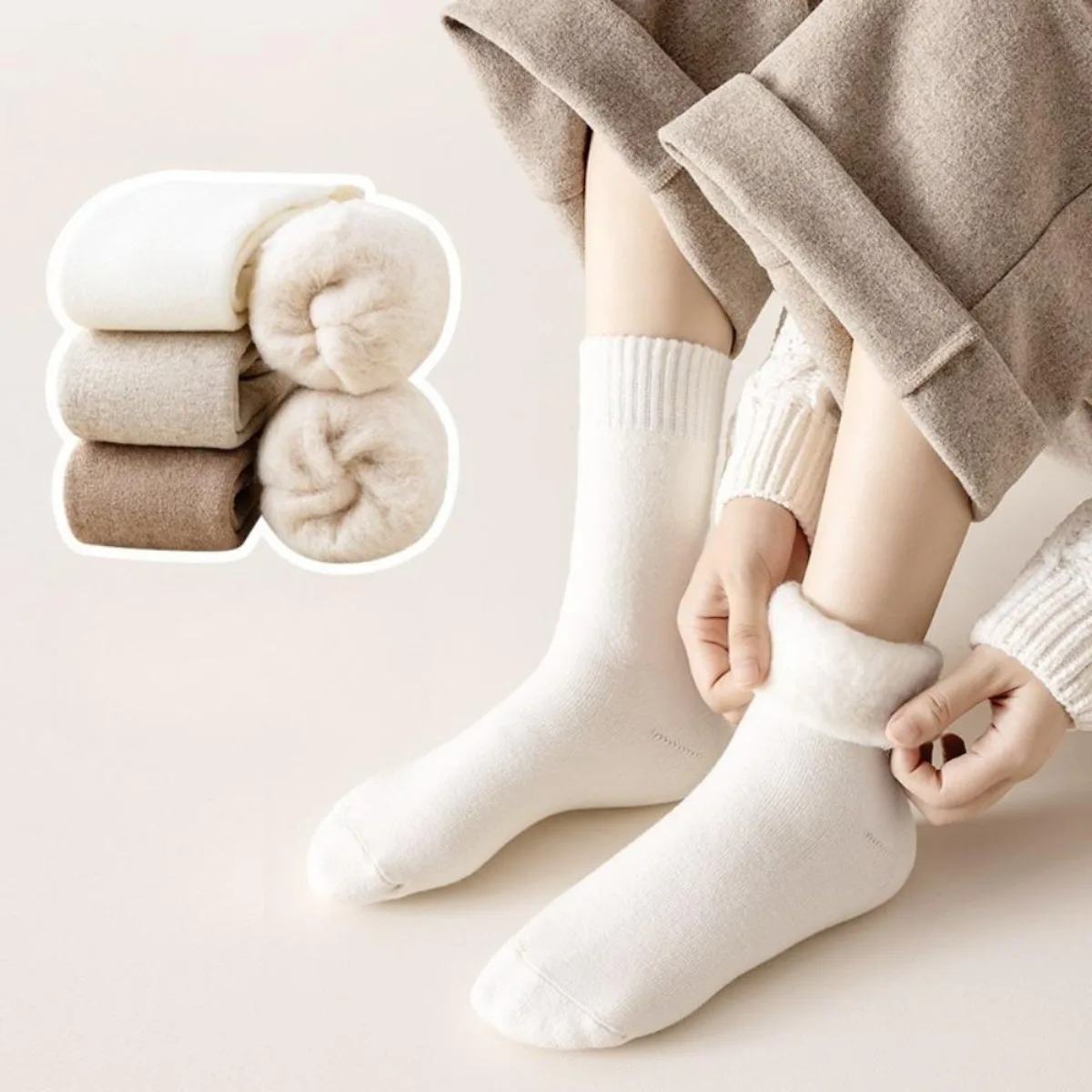 1 Pair Winter Warm Thermal Soc - Thermal Sock Wool recension och pris
