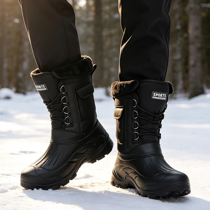 Men Winter Snow Boots Outdoor  - Waterproof Winter Boot recension och pris