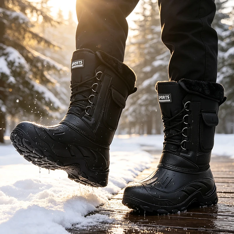 Men Winter Snow Boots Outdoor  - Waterproof Winter Boot recension och pris