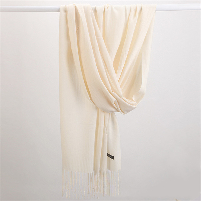 Women Solid Scarf Cashmere Fee - Cashmere Pashmina Wrap recension och pris