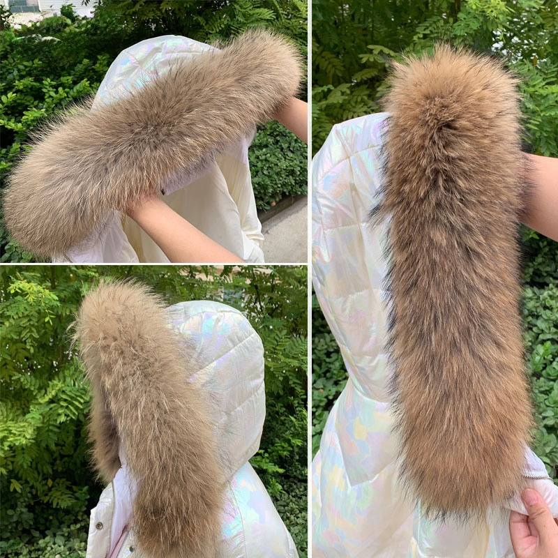 Real Fur Collar for Coat Parka - Shawl Wrap Winter recension och pris