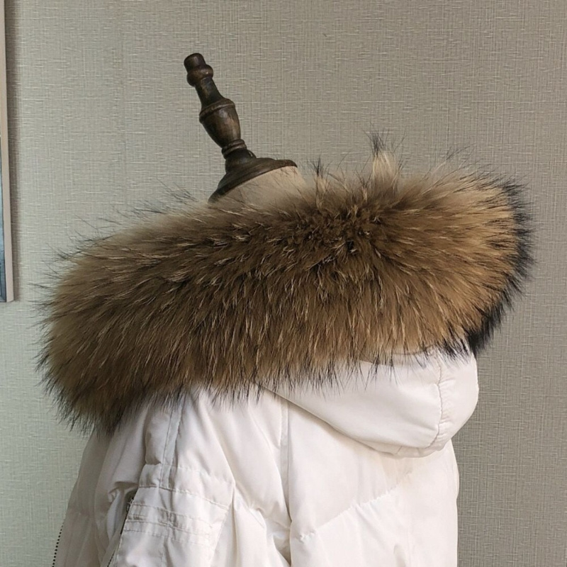 Real Fur Collar for Coat Parka - Shawl Wrap Winter recension och pris