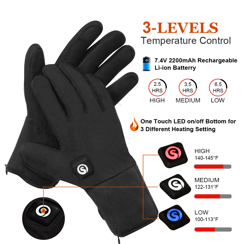 Winter Electric Heated Gloves  - Touch Screen Gloves recension och pris