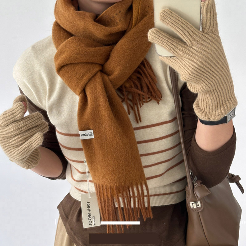Elegant Good Quality 100% Wool - Wool Scarf Men recension och pris