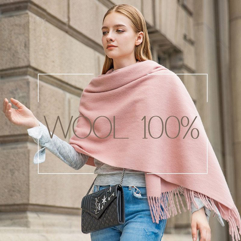 Wool Winter Scarf Women Fashio - Shawl Wrap Winter recension och pris