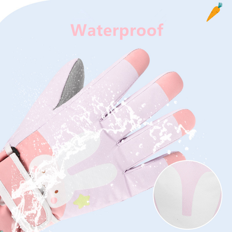Kids Winter Snow Ski Gloves, W - Snow Glove Insulated recension och pris