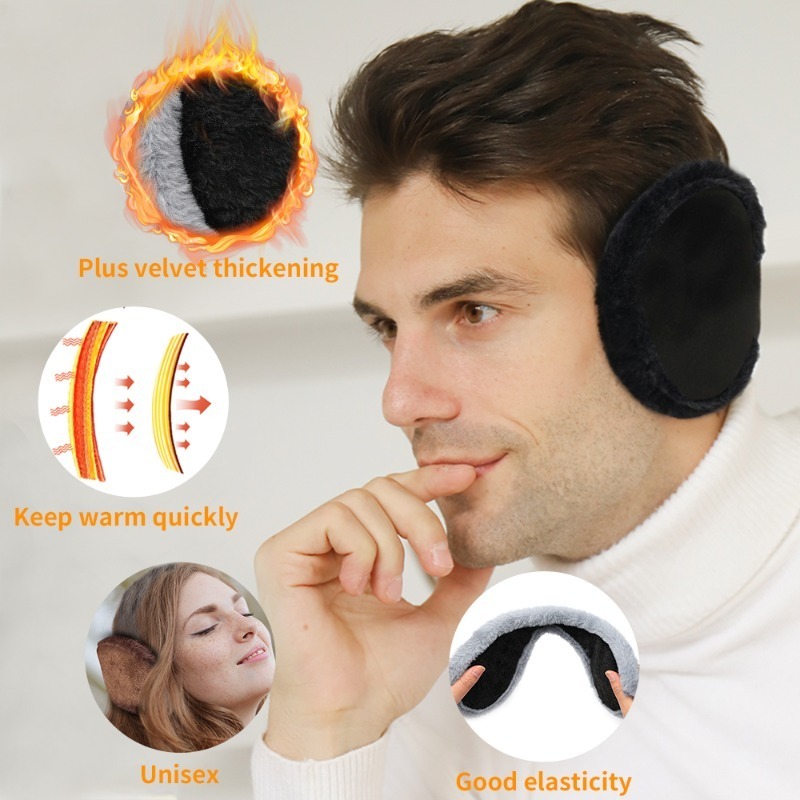 Thicken Fur Earmuffs Men Women - Winter Headband Fleece recension och pris