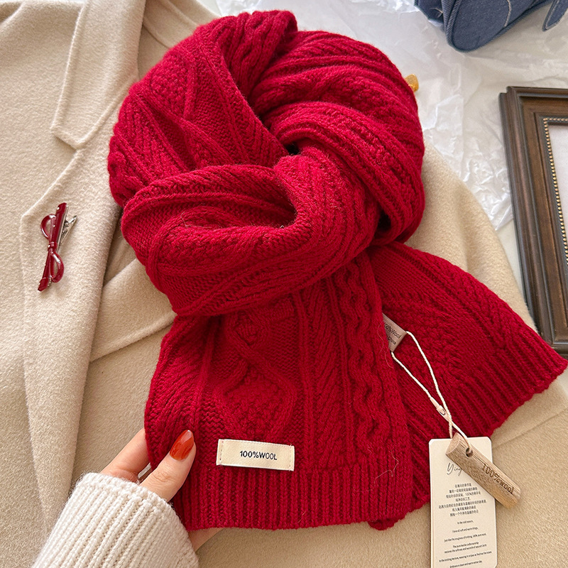 Luxury 100% Wool Scarf Women M - Wool Scarf Men recension och pris