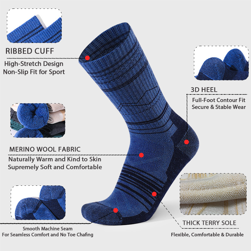 Merino Wool Boot Socks Thermal - Thermal Sock Wool recension och pris