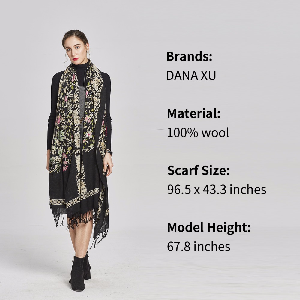 Luxury Brand Scarf Female Male - Wool Scarf Men recension och pris