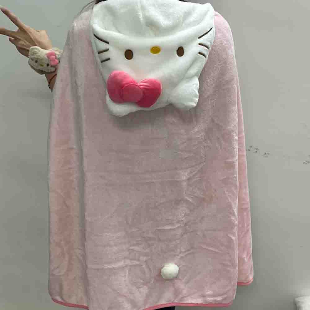 Cute Hellokitty Cloak Shawl Ai - Shawl Wrap Winter recension och pris