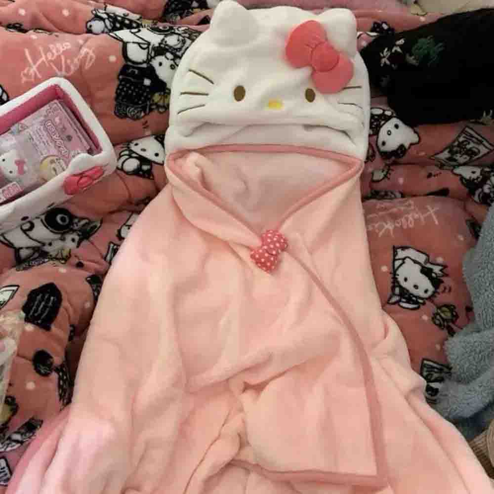 Cute Hellokitty Cloak Shawl Ai - Shawl Wrap Winter recension och pris
