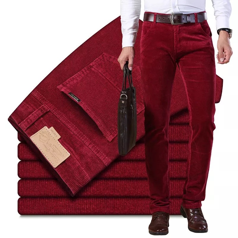 Autumn Winter Men`s Thick Warm - Corduroy Pant Warm recension och pris